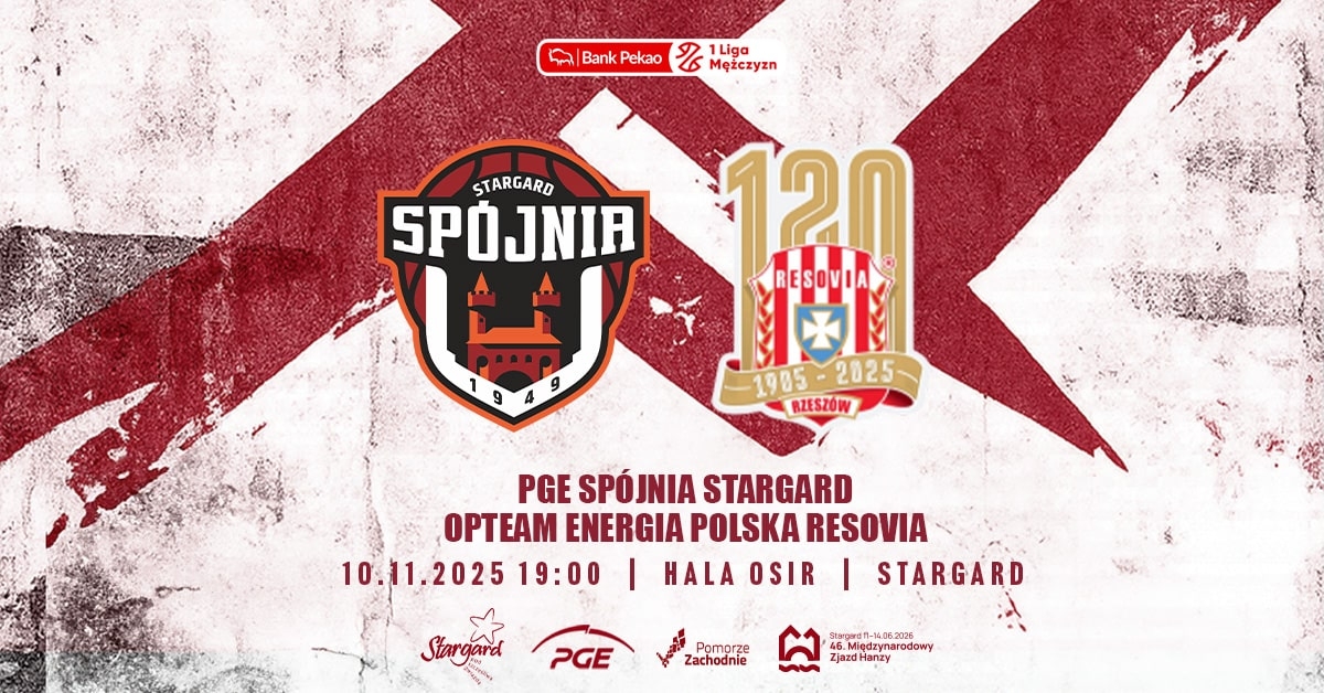 PGE Spójnia Stargard vs Opteam Energia Polska Resovia
