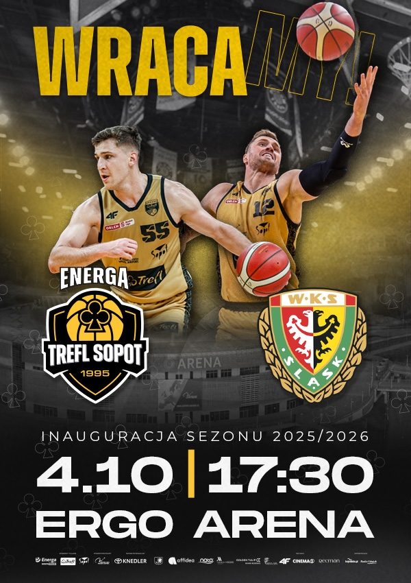 Bilety Energa Trefl Sopot vs WKS Śląsk Wrocław