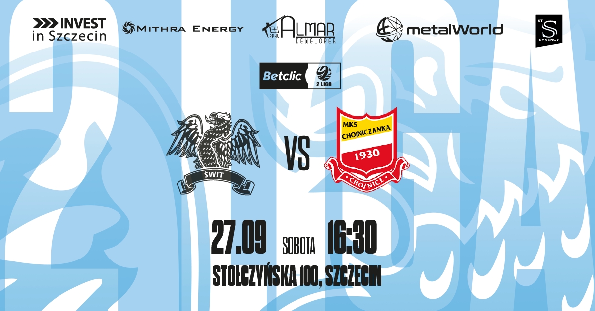 Świt Szczecin vs Chojniczanka Chojnice